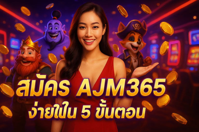 สมัคร AJM365 ง่ายใน 5 ขั้นตอน